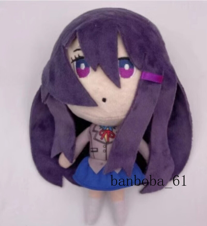 Doki Doki Literature Club Yuri Stuffed Toy Plush Doll Gifts Girls 20cm Purple
