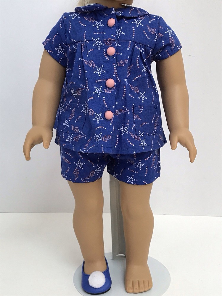 American Girl Doll Melody Ellison Blue Stars Pajamas *No Doll*