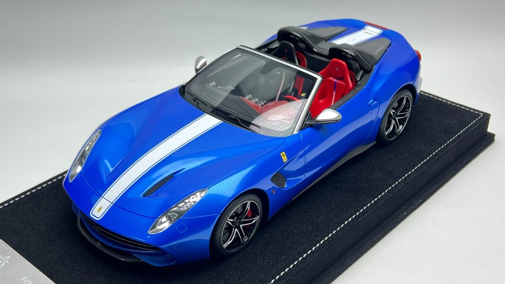 1/18 BBA Ferrari F60 Americd Limited Edition Ice Blue Resin Model Car