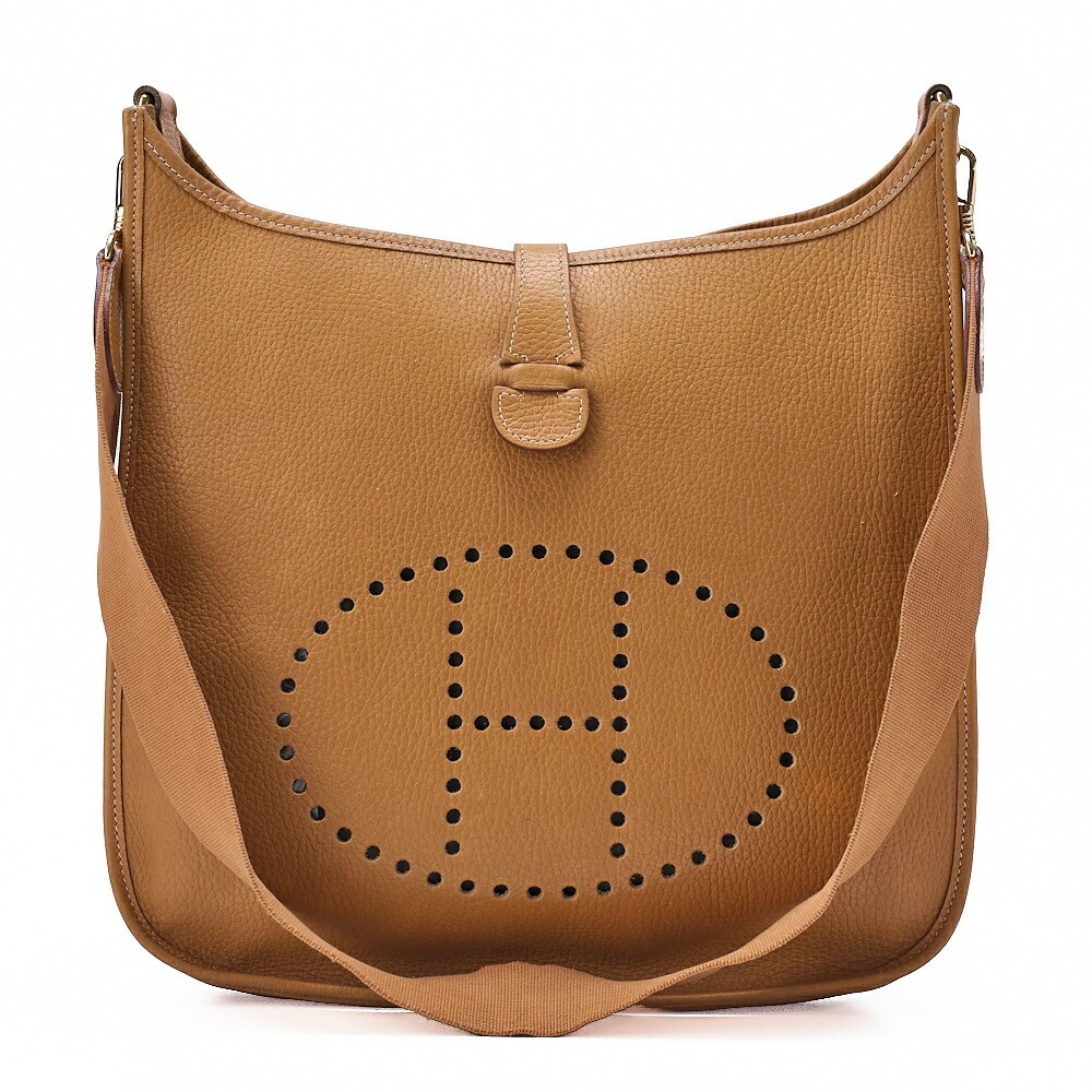 HERMES Evelyne GM shoulder bag Ardennes gold hardware 440562