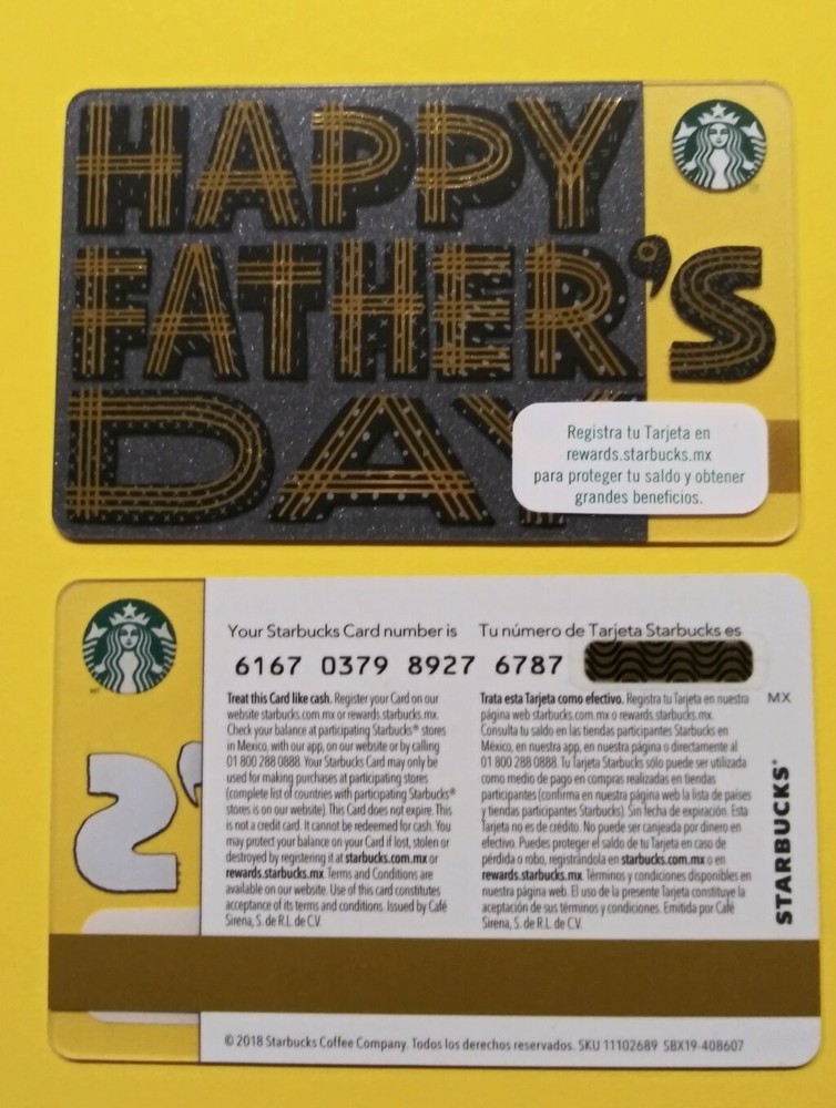 STARBUCKS GIFT CARD 2018 