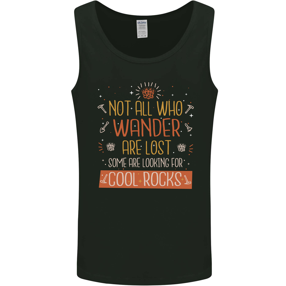 Funny Geology Geologist Science Cool Rocks Mens Vest Tank Top
