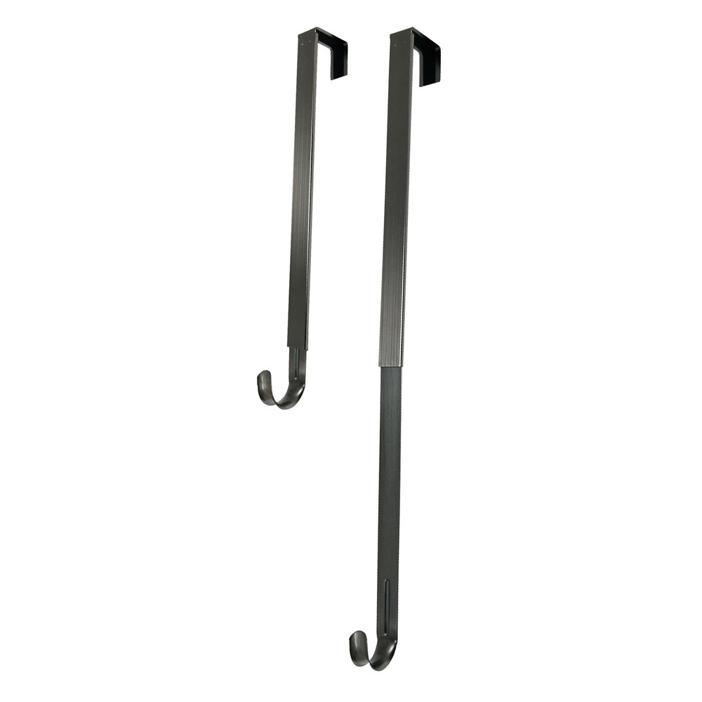 Haute Decor Adjustable Length Wreath Hanger - 20 Lb. Capacity Brushed Nickel