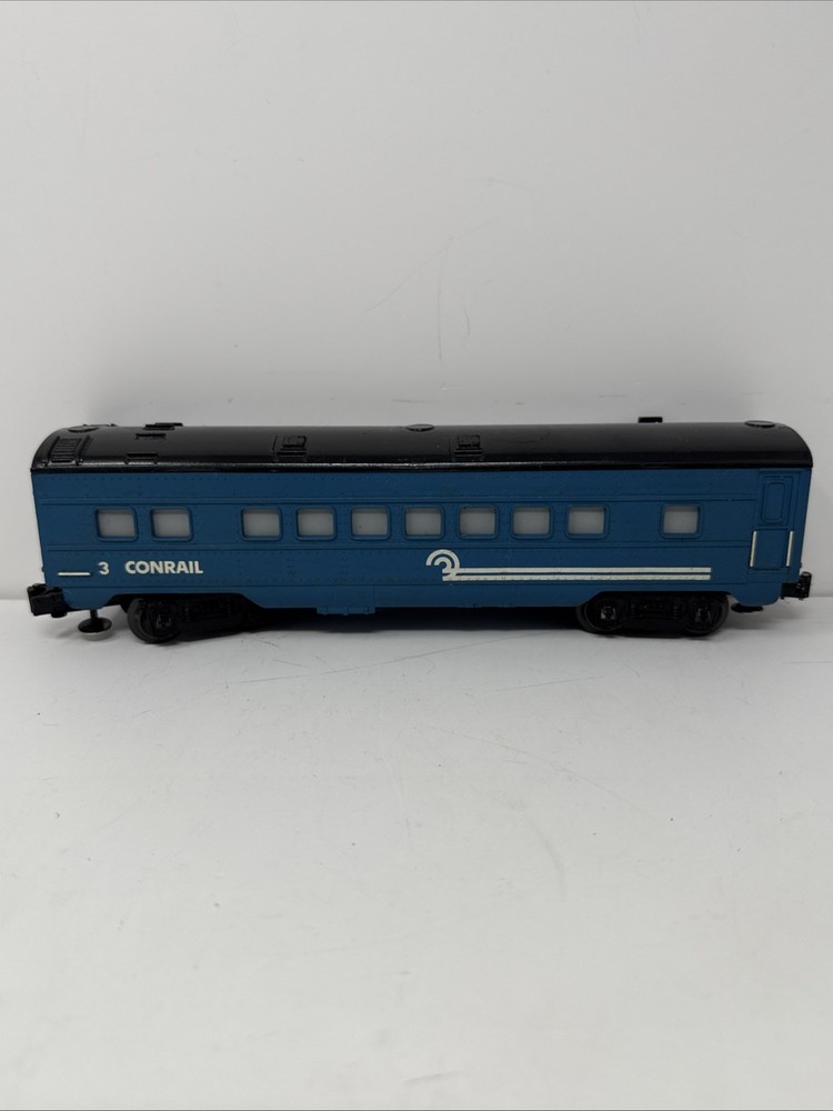 Lionel 3 Conrail Lighted Passenger Train Car Untested Vintage Model