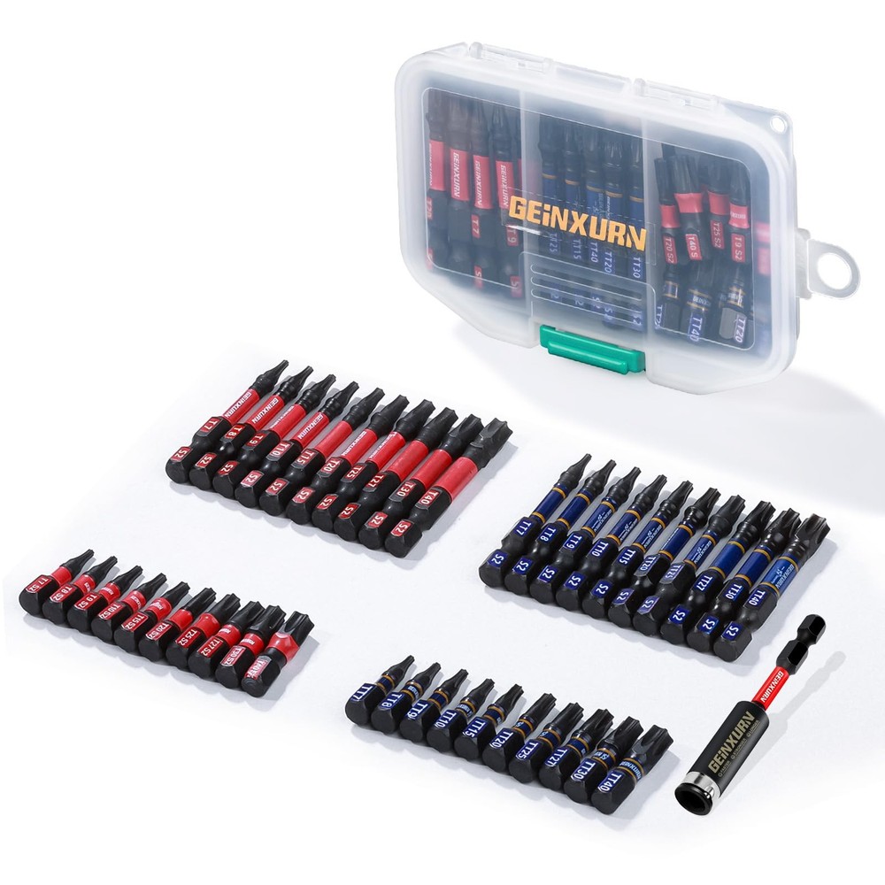 41-Piece S2 Steel Magnetic Torx & Security Screwdriver Bit Set