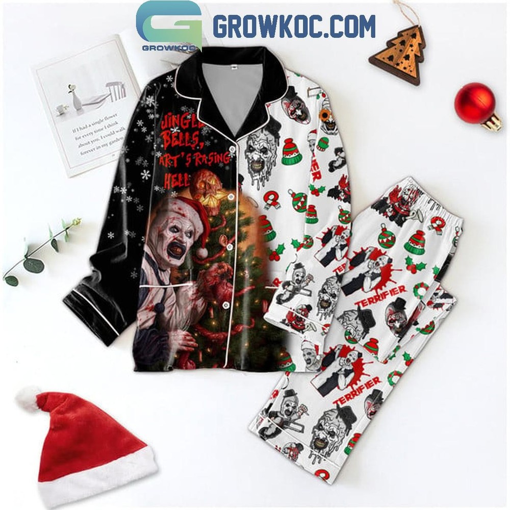 Terrifier 3 Christmas Horror Jingle Bells Pajama Set