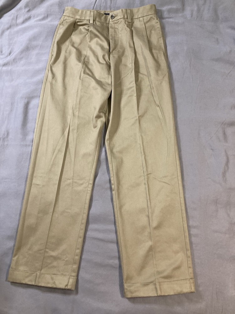Izod Chino Pants Mens 29x32 Beige Straight Leg