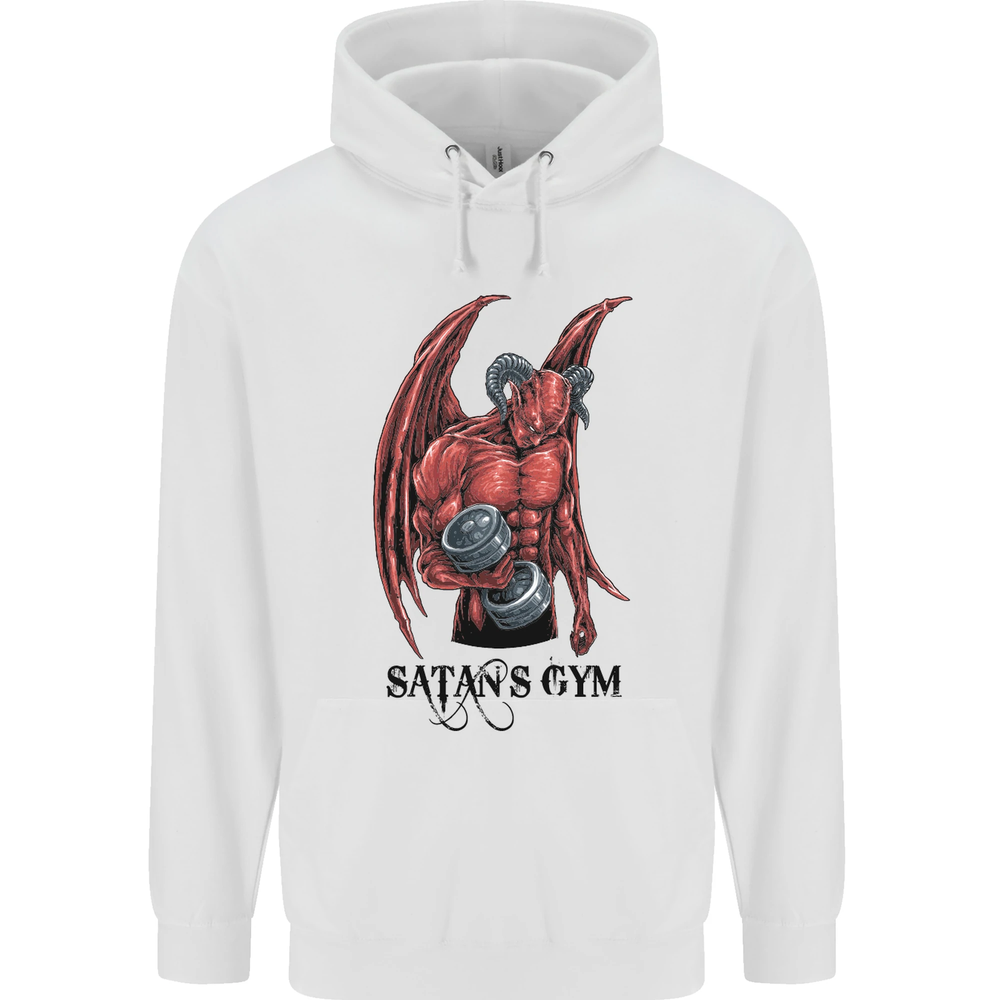 Satans Gym Bodybuilding Training Top Mens 80% Cotton Hoodie