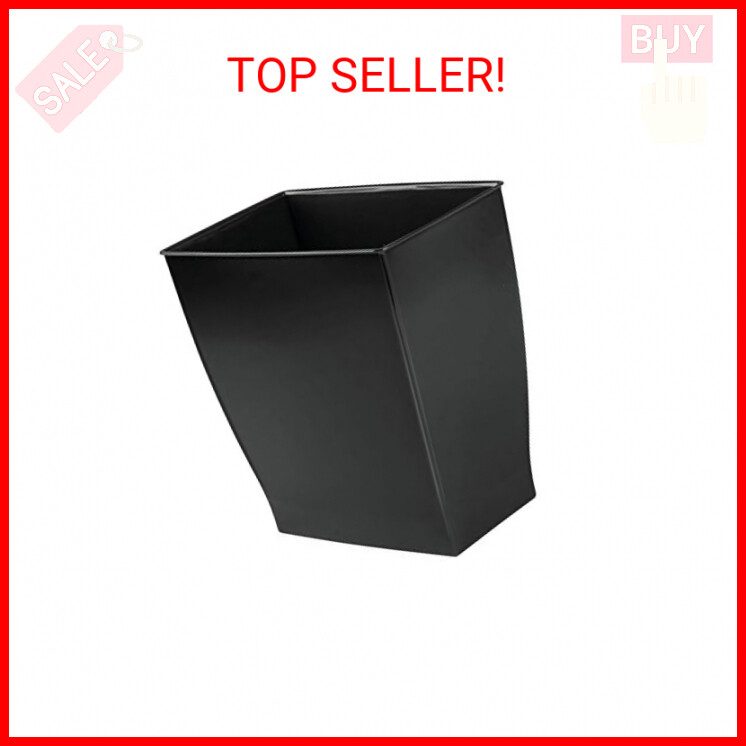 iDesign Spa Rectangular Trash Can for Bath, Bedroom, Office – 11.25