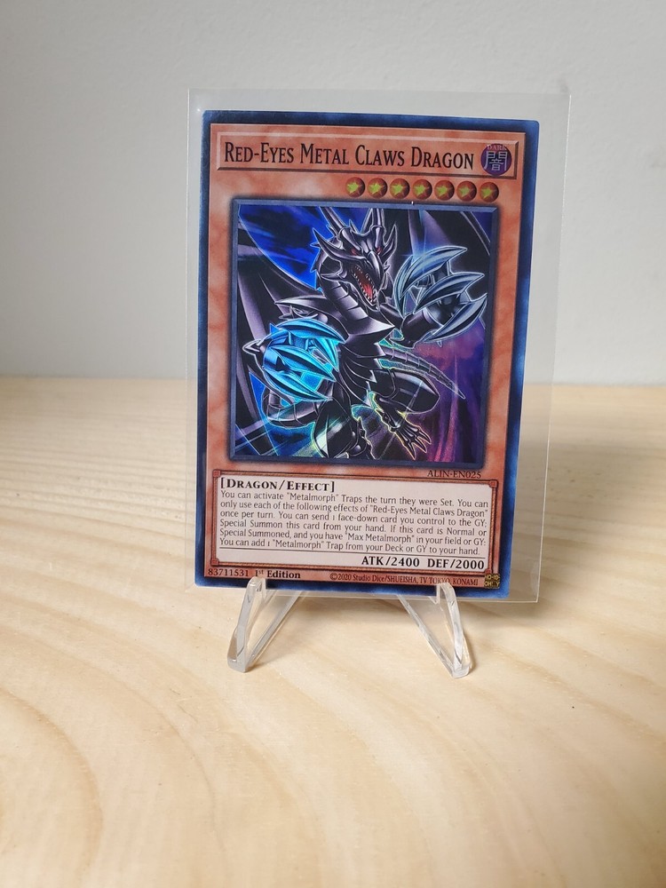 Yugioh TCG: Red-Eyes Metal Claws Dragon ALIN-EN025 (1st Edition)