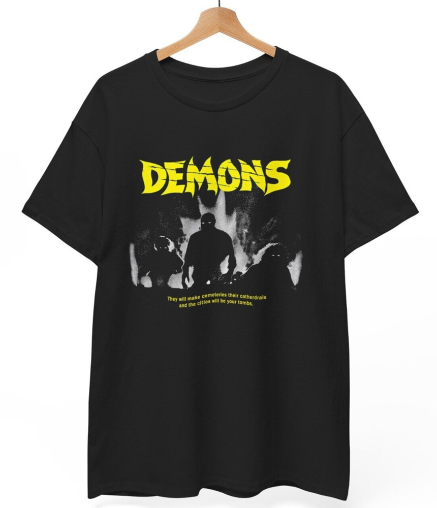 Vintage Demons 1985 Horror T-Shirt – Dario Argento & Lamberto Bava Unisex Tee