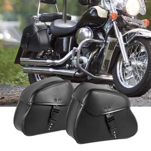 Side Saddle Bags Saddlebag Luggage For Honda Shadow Rebel 250 500 750 1100 VTX
