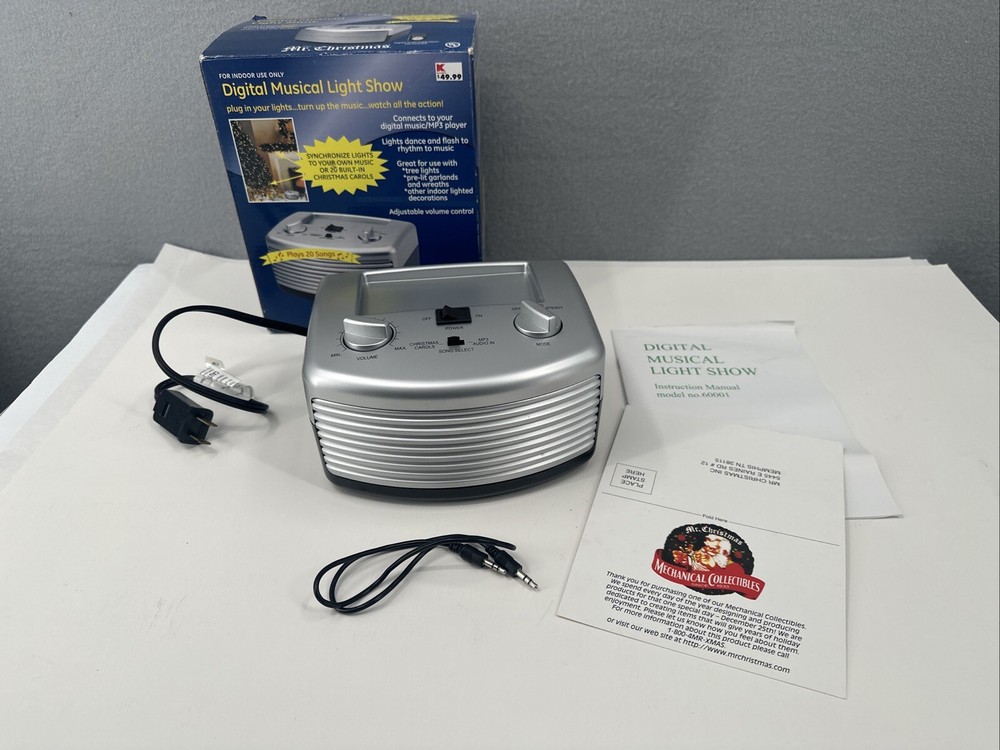 Mr Christmas Digital Musical Light Show Indoor Use Only Add Built-in Music/MP3