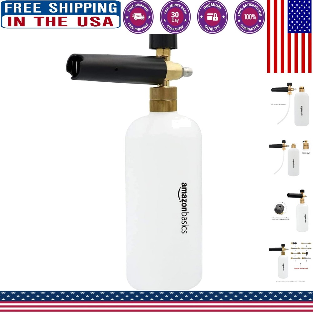 High-Capacity Adjustable Foam Cannon for Easy Car Washing  