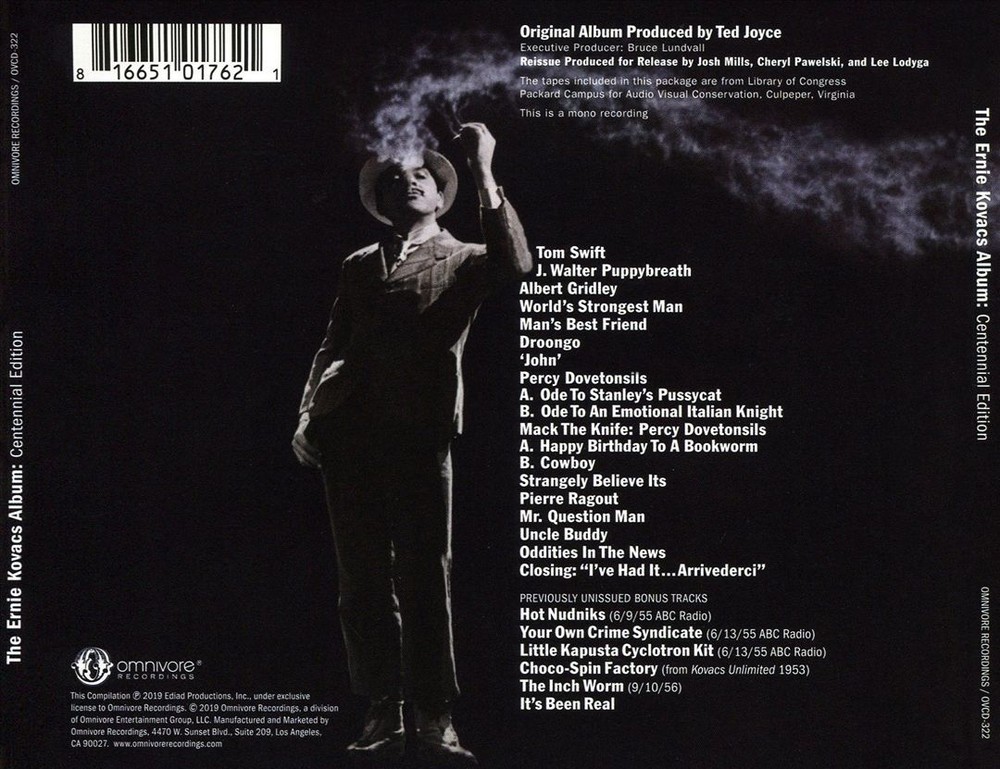 ERNIE KOVACS ERNIE KOVACS ALBUM [CENTENNIAL EDITION] NEW CD