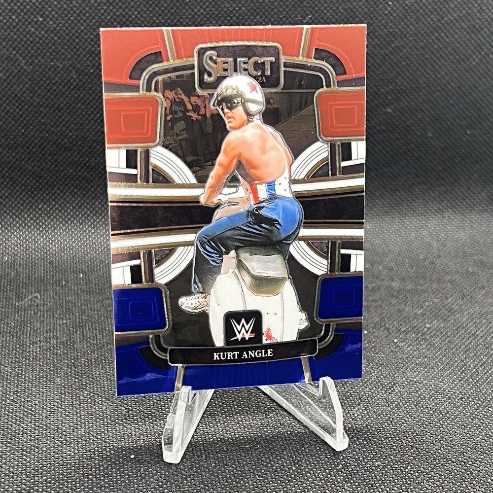2024 Panini Select WWE Kurt Angle #43 Red and Blue Concourse Base