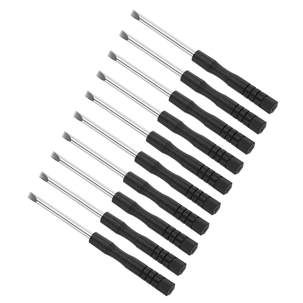10-Piece 3.0mm Slotted Screwdriver Set with Anti-Slip Grip