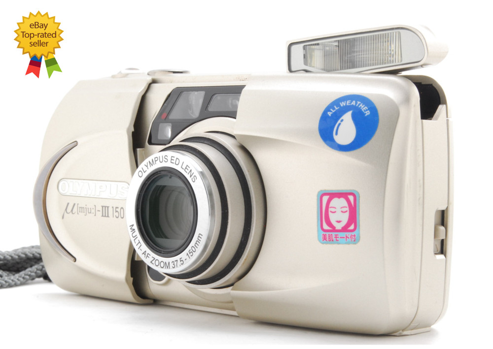 Olympus μ mju III 150 Point & Shoot 35mm Film Camera JAPAN [Opt MINT w/Strap]