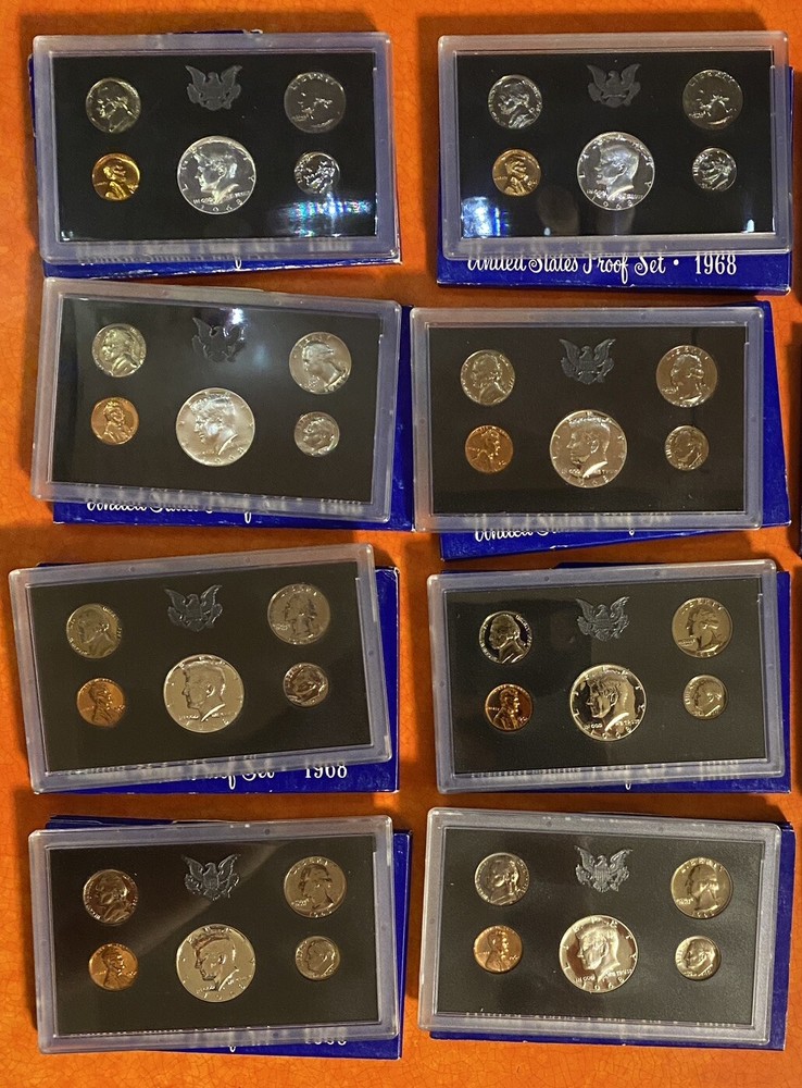 1968 U.S. Proof Coin Set - Beautiful Coins - Buying 1 Of 8 Random Sets.