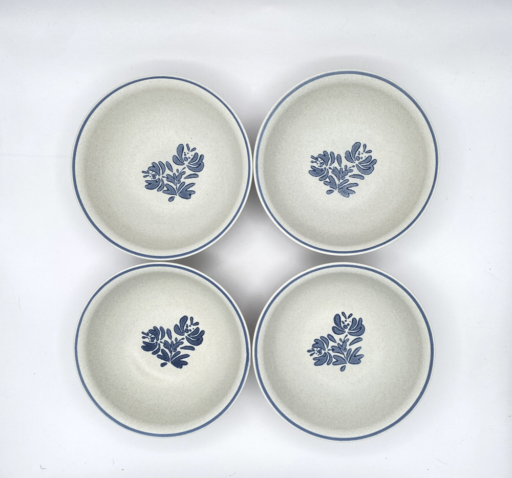 Pfaltzgraff Yorktowne 6 Stoneware Cereal Bowls Set of 4 Soup Salad Dishes