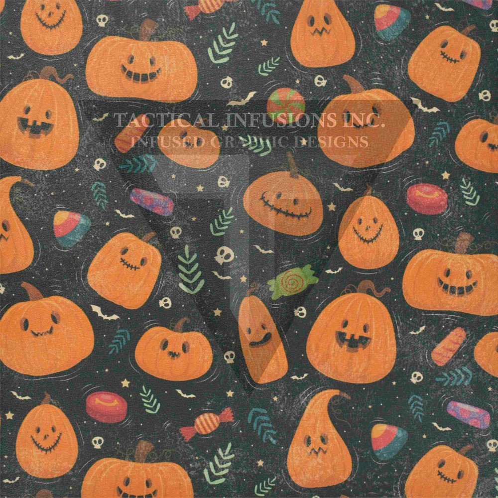 Halloween Pumpkin and Candy Kydex Sheet 11 7/8 x 7 7/8 Inches-image