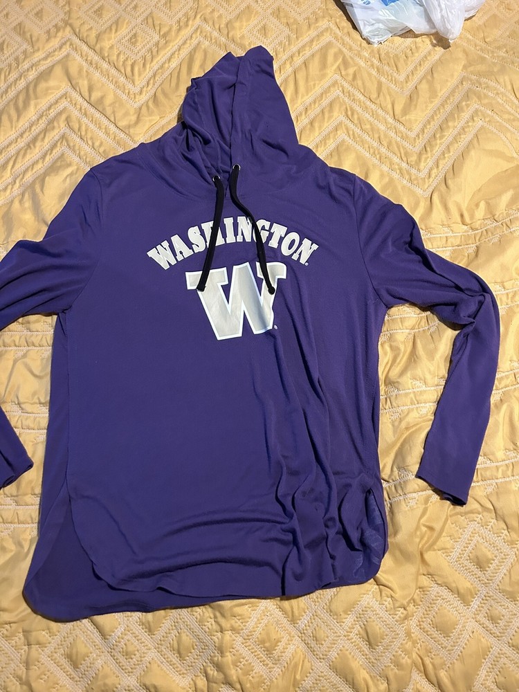 Womens XXL Washington Huskies Colosseum Pullover Hooded Sweatshirt UW