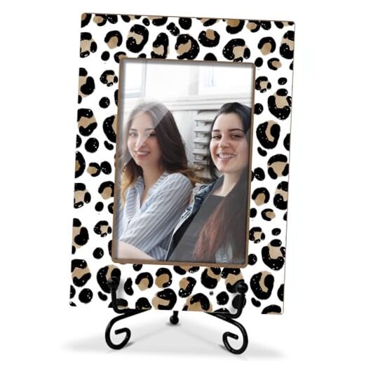 Leopard Picture Frame, Birthday Gifts for Women Bestie Leopard Print-26