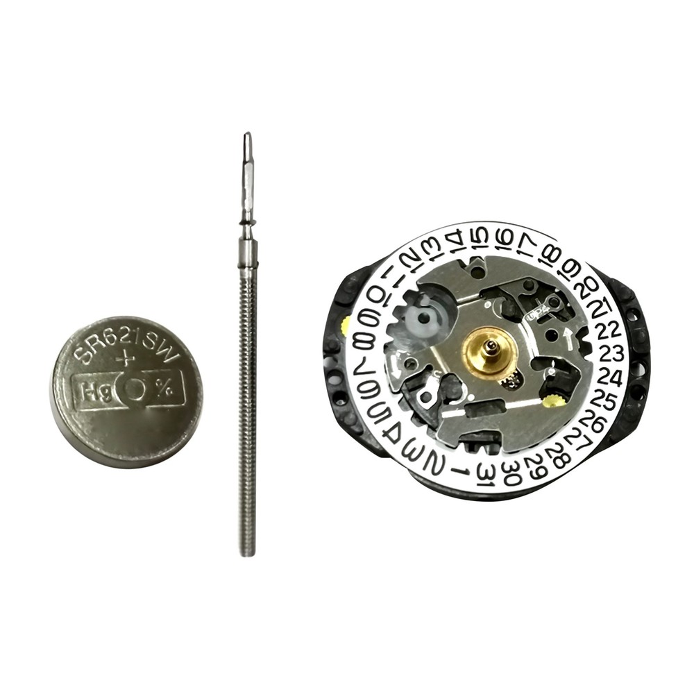 3-Hand Quartz Watch Movement with Date at 3 for Japan VX82 VX82E Replacement