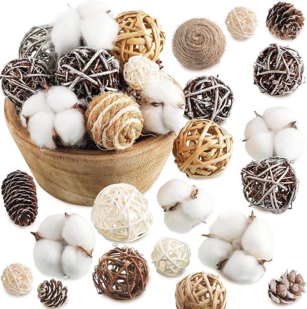 25 PCS Colorful Decorative Balls for Fillers - Vase & Bowl Decor Accents