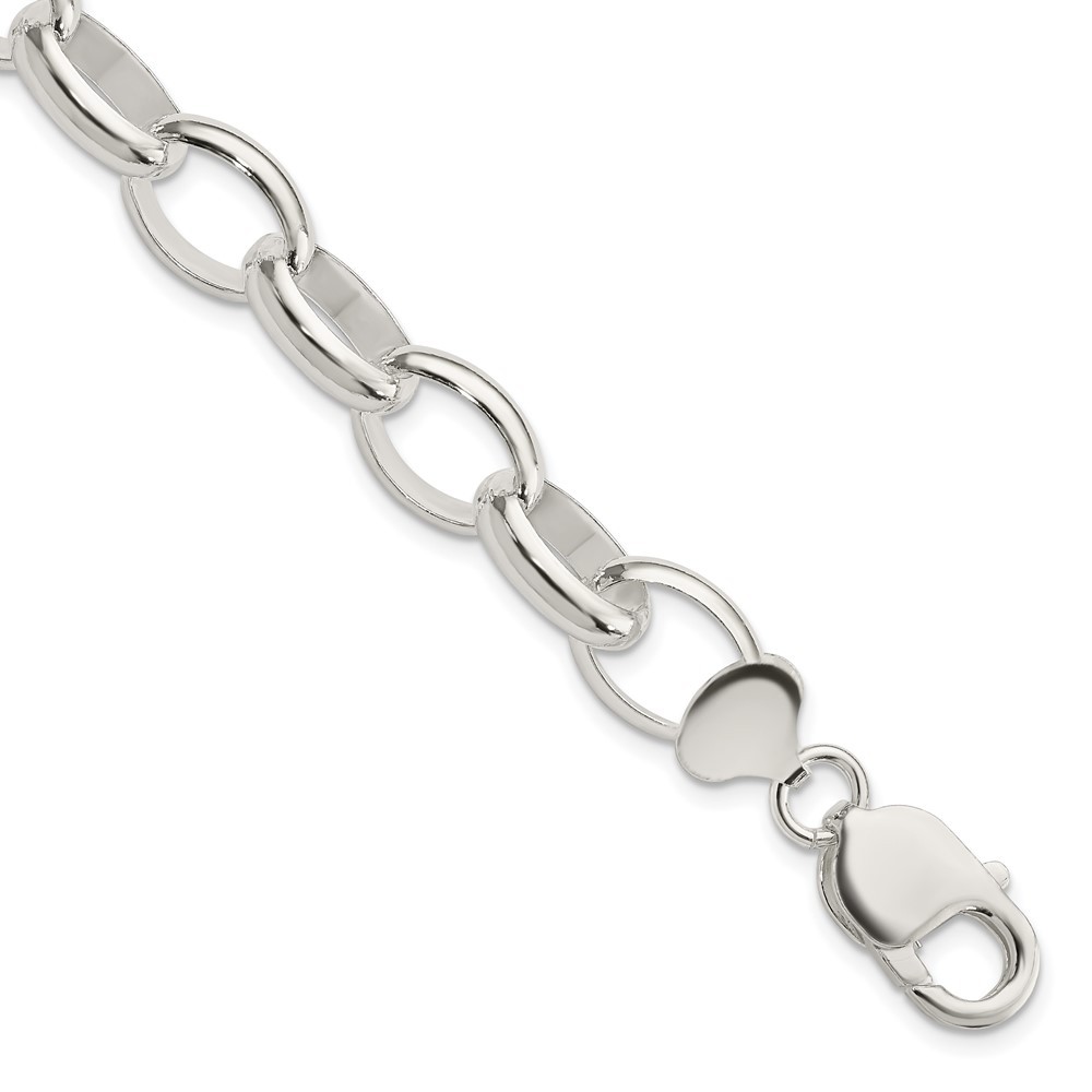 Sterling Silver Rolo Chain Bracelet 7.5