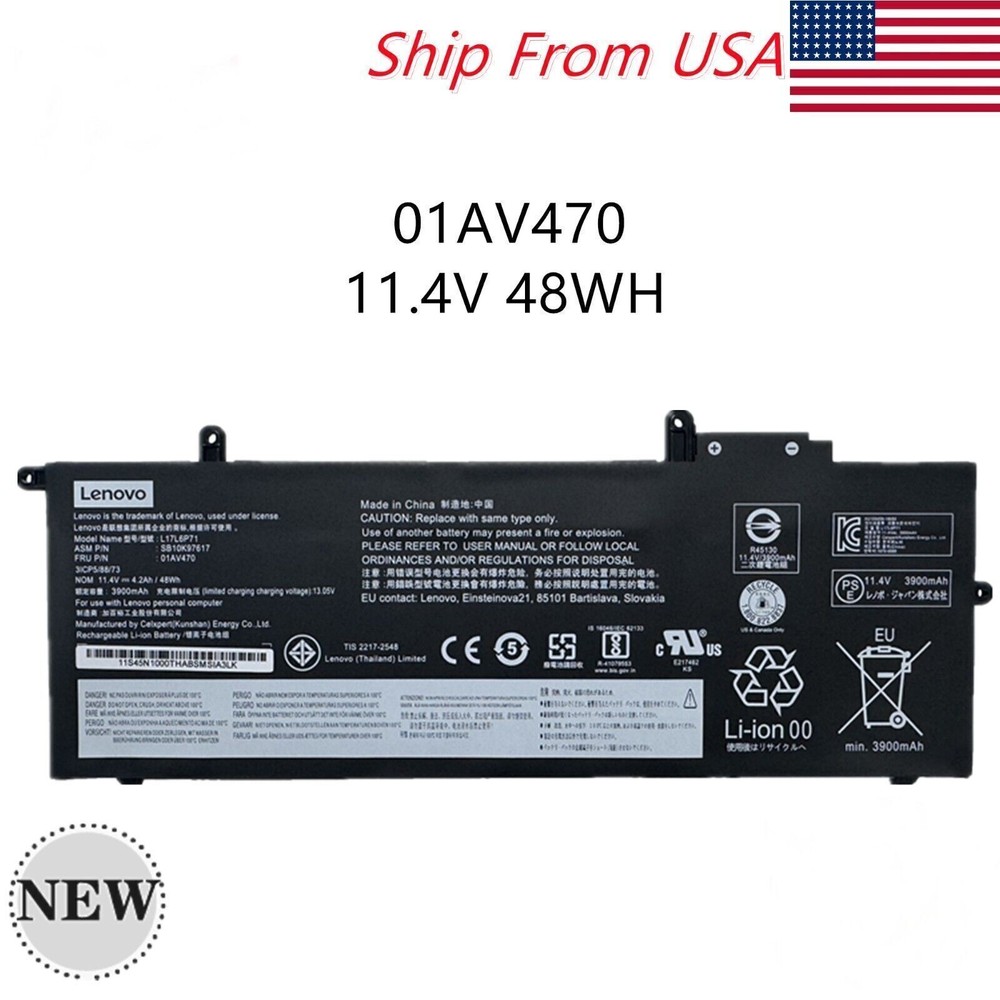 NEW OEM Genuine 01AV470 01AV485 L17L6P71 Battery For Lenovo ThinkPad X280 A285