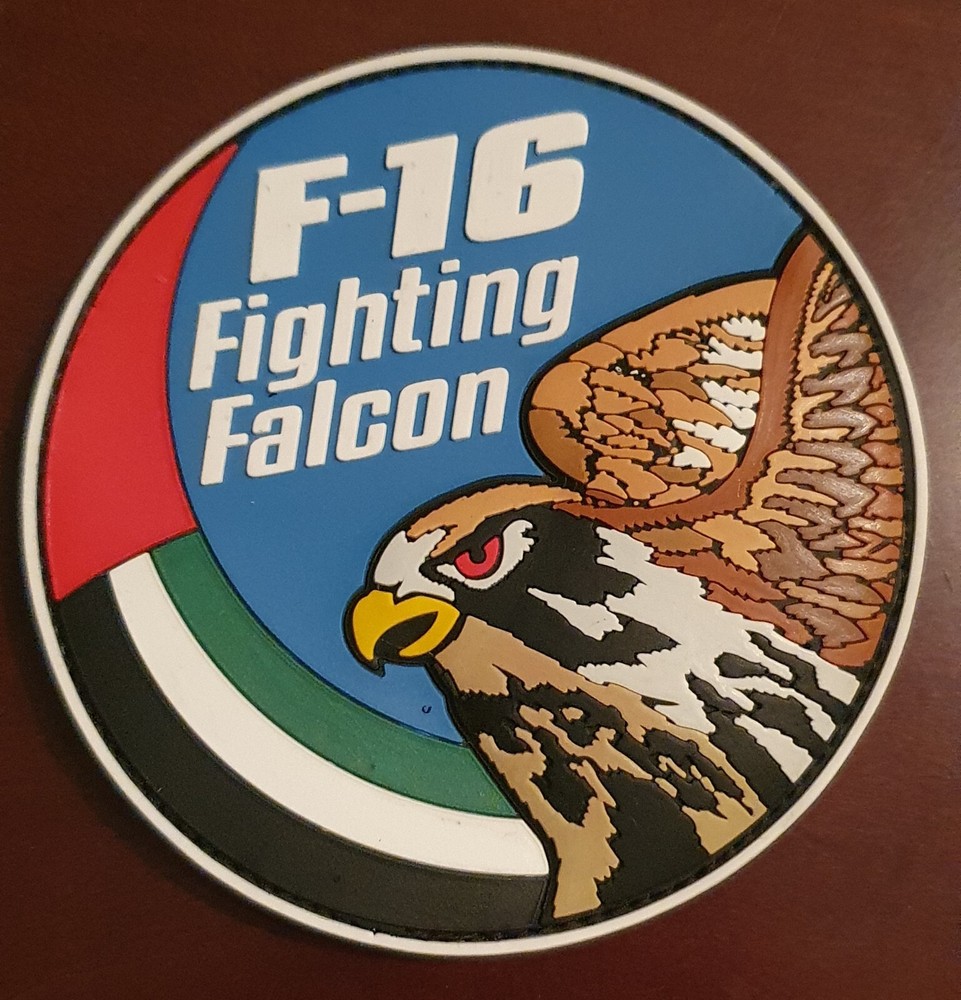 UAE AIRFORCE F 16 PVC  RARE PATCH