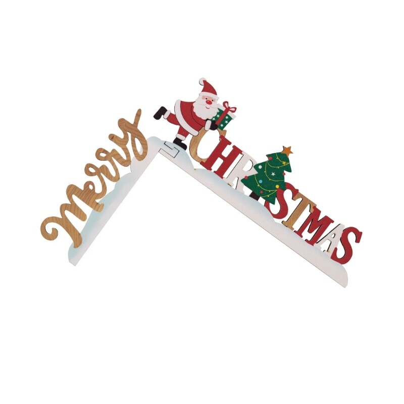 Christmas Door Frame Decoration, Santa and Reindeer Theme Wall Hanging Signs