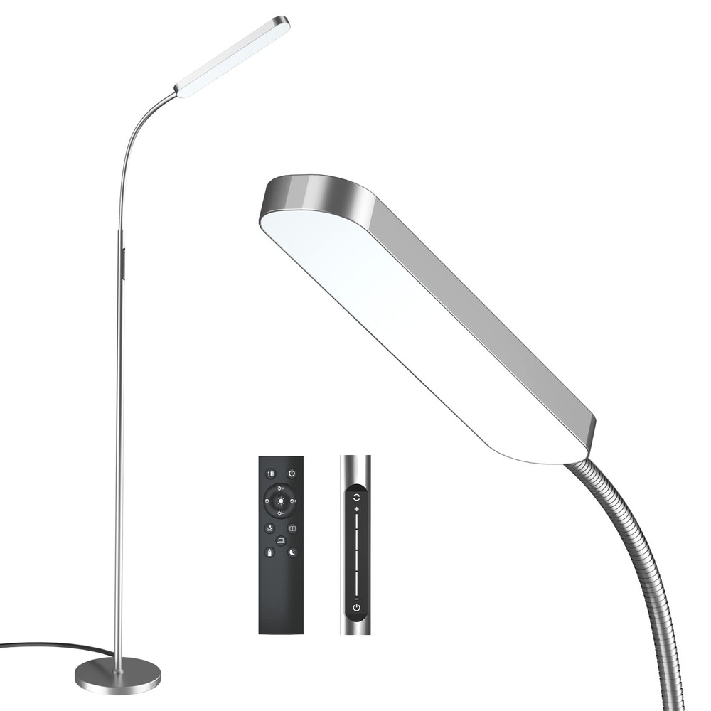 Floor Lamp, 15w/1000lm Bright LED Floor Lamp with Stepless Adjustable 3000K-6...