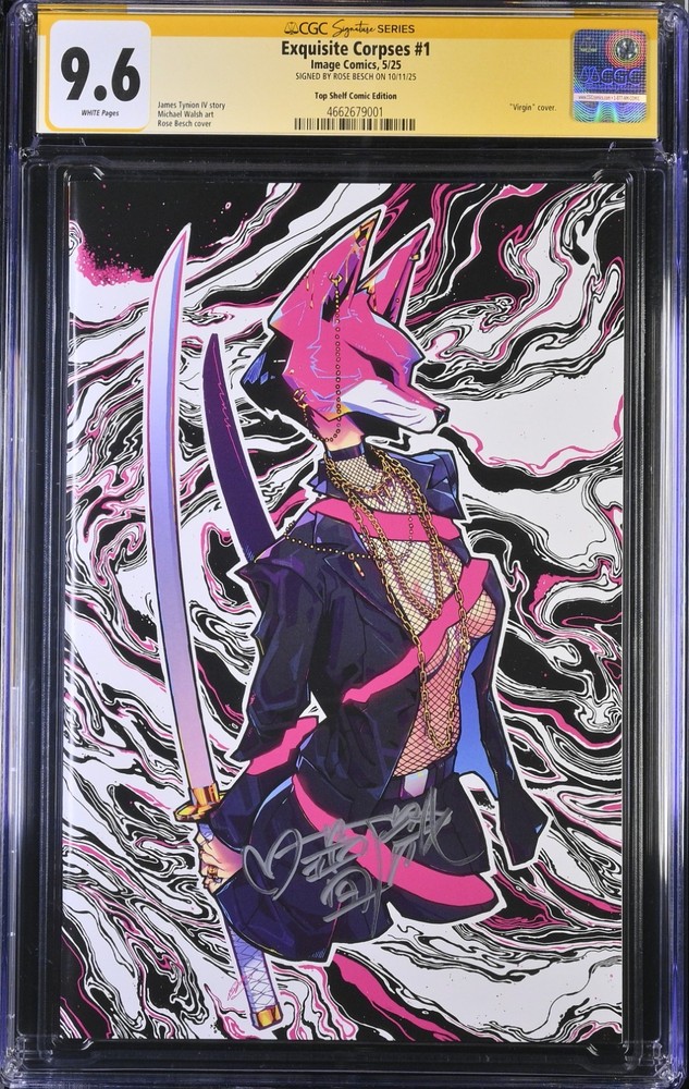 Exquisite Corpse #1 - Pink Virgin Signed Rose Besch - CGCSS 9.6 - Ltd 250
