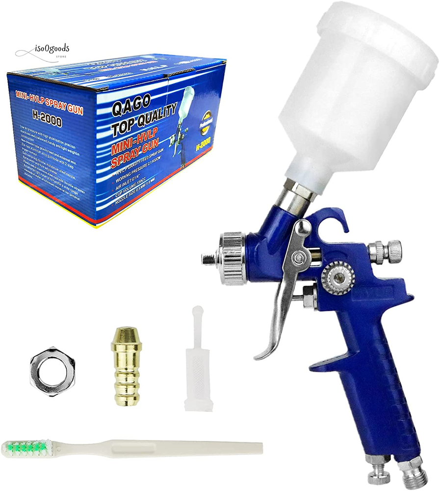 HVLP Spray Gun with 1.0Mm Tip Air Spray Gun for Car Spraying Gravity Feed Paint