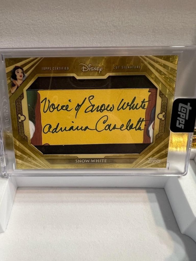 2025 Disney Mint PRODUCTION HIT 1/1 SNOW WHITE 1937 Voice Actor Cut Auto HUGE
