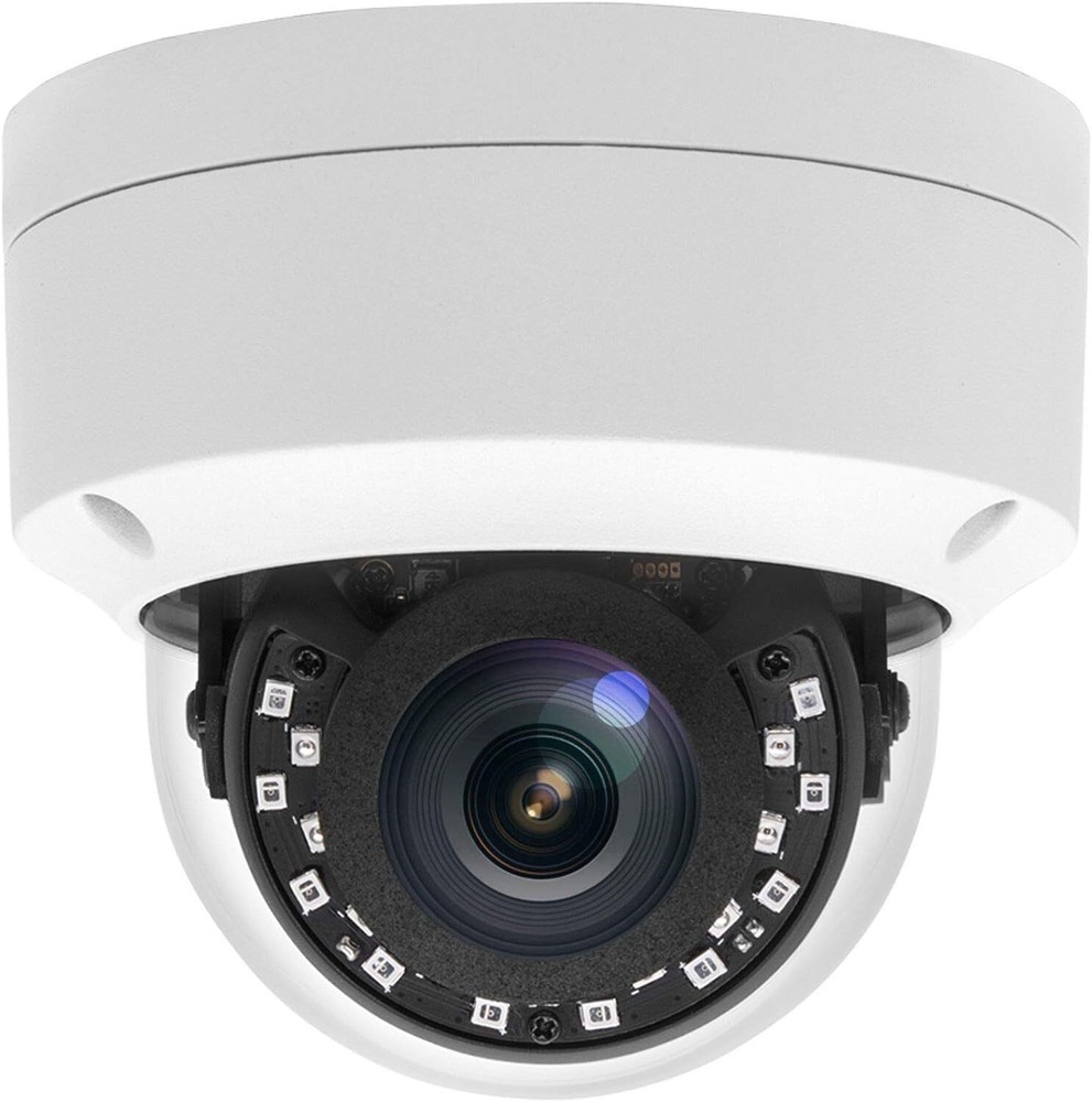 8MP 4K PoE IP Vandal Dome Security Camera Outdoor, H.265 IP Network PoE Camer...