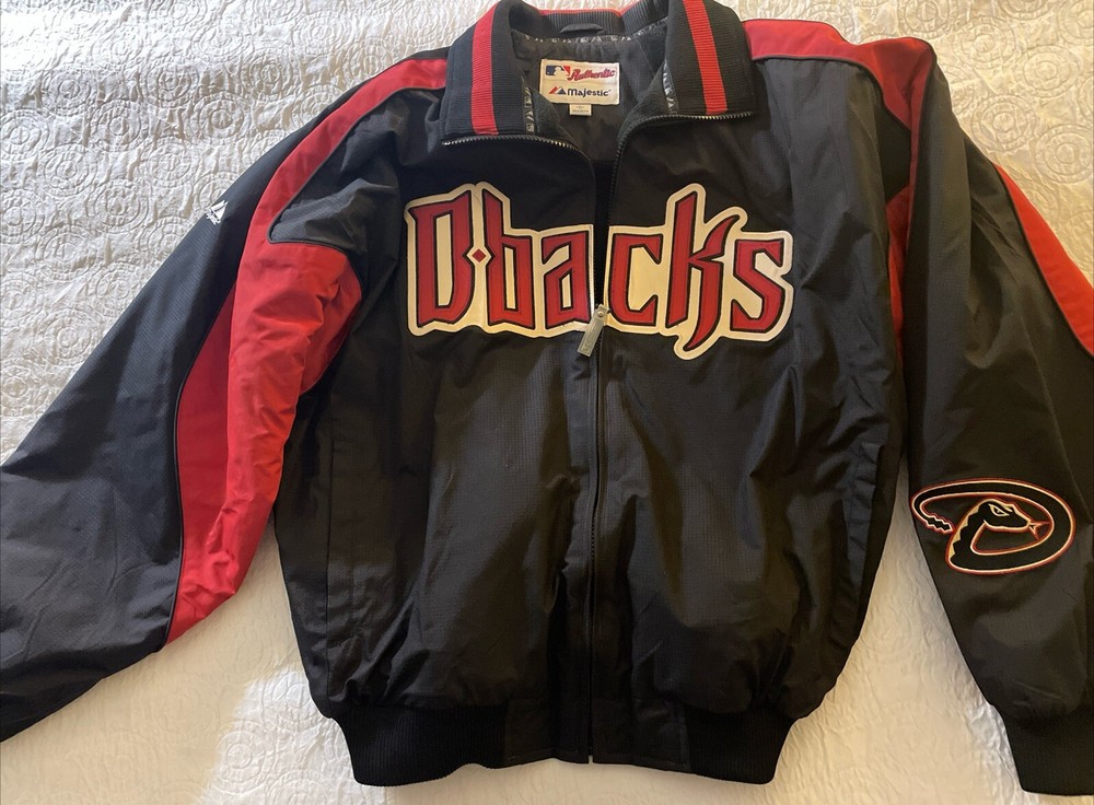 Vintage Majestic Arizona Diamondbacks Jacket Mens Size Large Majestic Full Zip