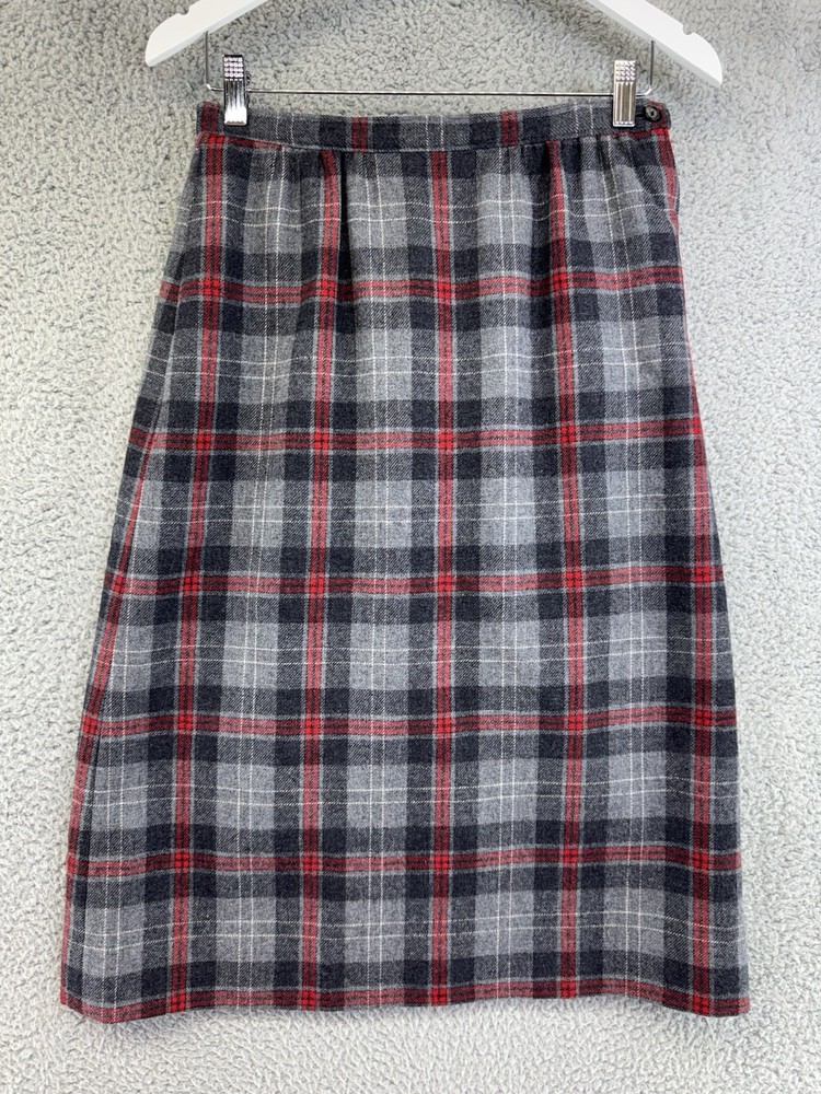 Pendleton Women's Plaid Knee-Length Pencil Skirt Size 10 POE