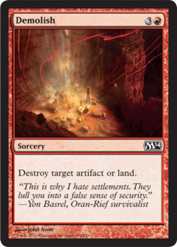 Demolish x4 from Magic 2014 set, NM-Mint condition, English language