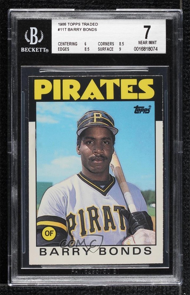 1986 Topps Traded Barry Bonds #11T BGS 7