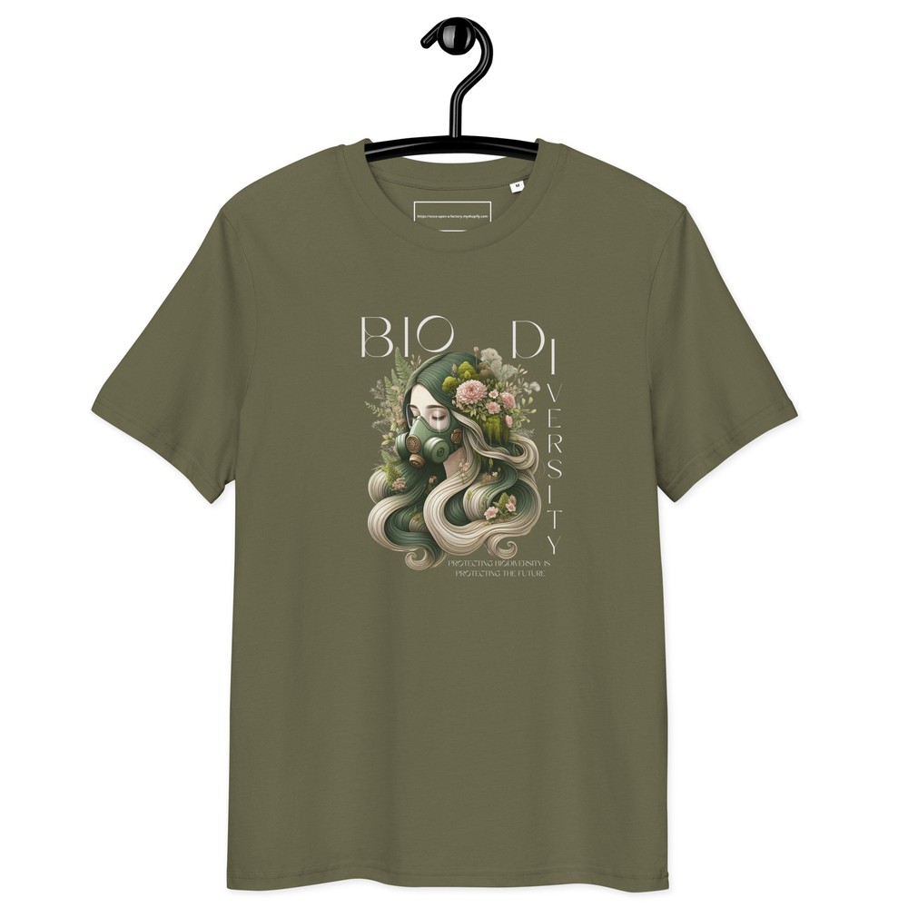 Unisex organic cotton t-shirt supporting biodiversity conservation