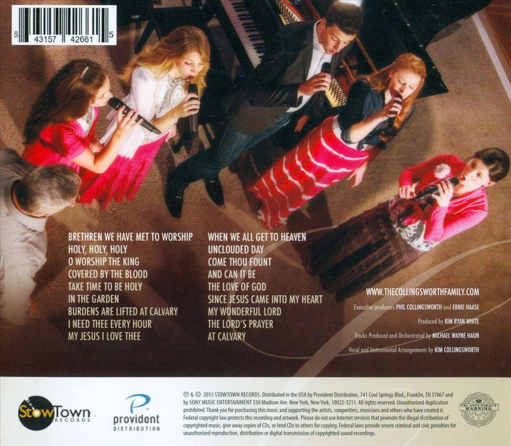 THE COLLINGSWORTH FAMILY HYMNS FROM HOME NEW CD