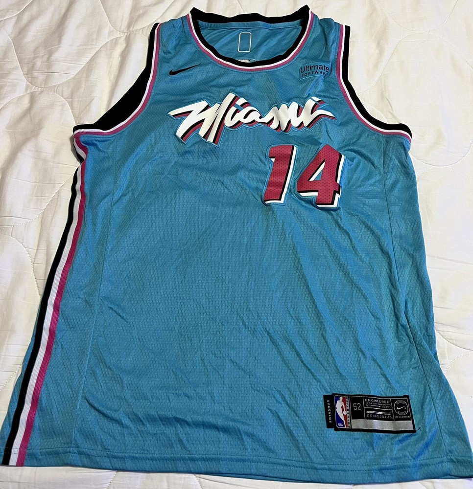 2019 Tyler Herro Miami Heat Pink ViceWave Rookie Authentic Jersey  