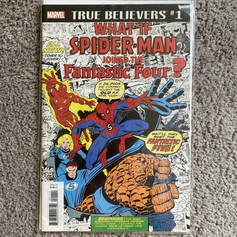 True Believers Spider-Man Joins Fantastic Four 1 NM Key Reprints #1
