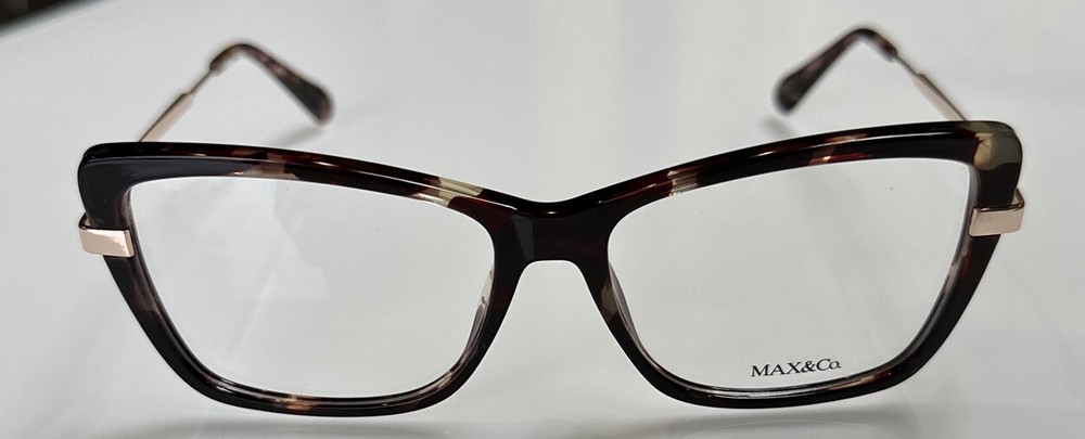 (NEW) Max &Co MO5113 055 Tortise/Gold Womens Cat Eye Optical Frame 54-15-140