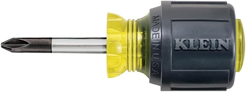 Klein Tools USA Made Stubby Phillips #2 Screwdriver