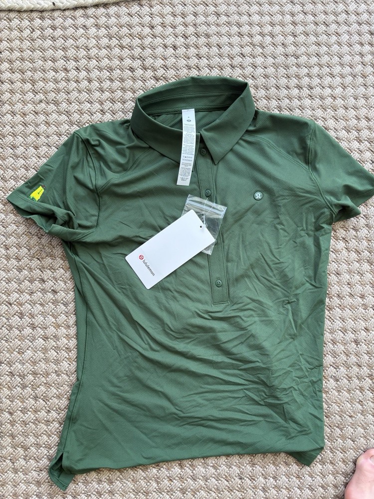 Lululemon Masters AL Quick‑Dry Short‑Sleeve Polo Straight Hem Women’s Size S