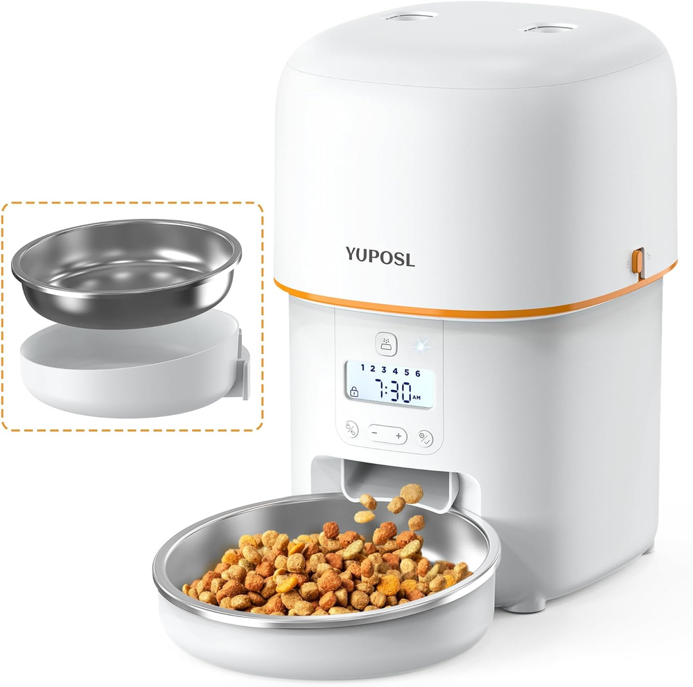 Timed Automatic Cat Feeder with 2L Food Dispenser - Easy to Use